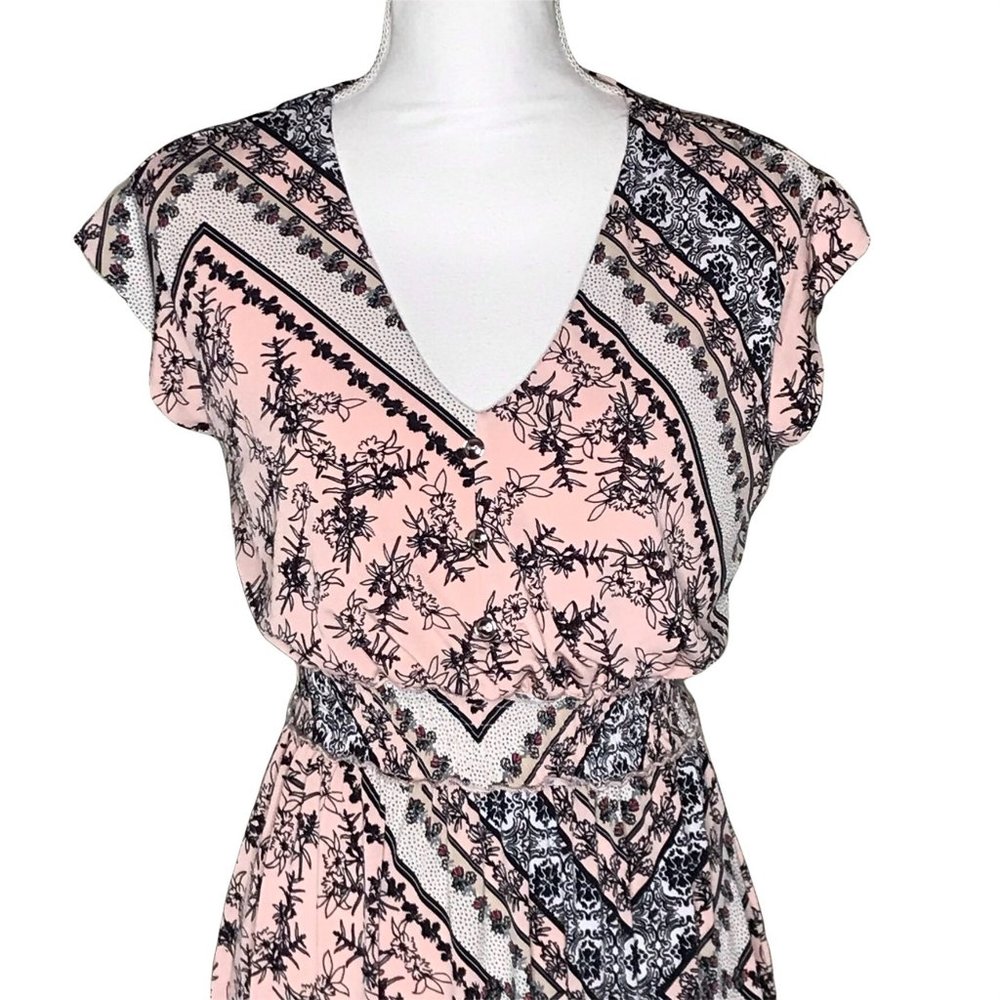 En Focus Studio scarf print dress 6 pink - Picture 2 of 7